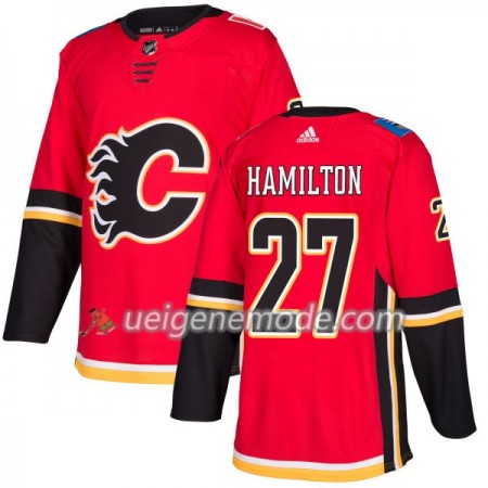 Herren Eishockey Calgary Flames Trikot Dougie Hamilton 27 Adidas 2017-2018 Rot Authentic